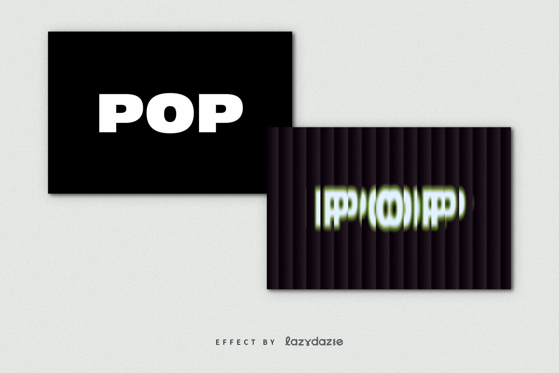 Reeded Glass Text Effect Mockup 7