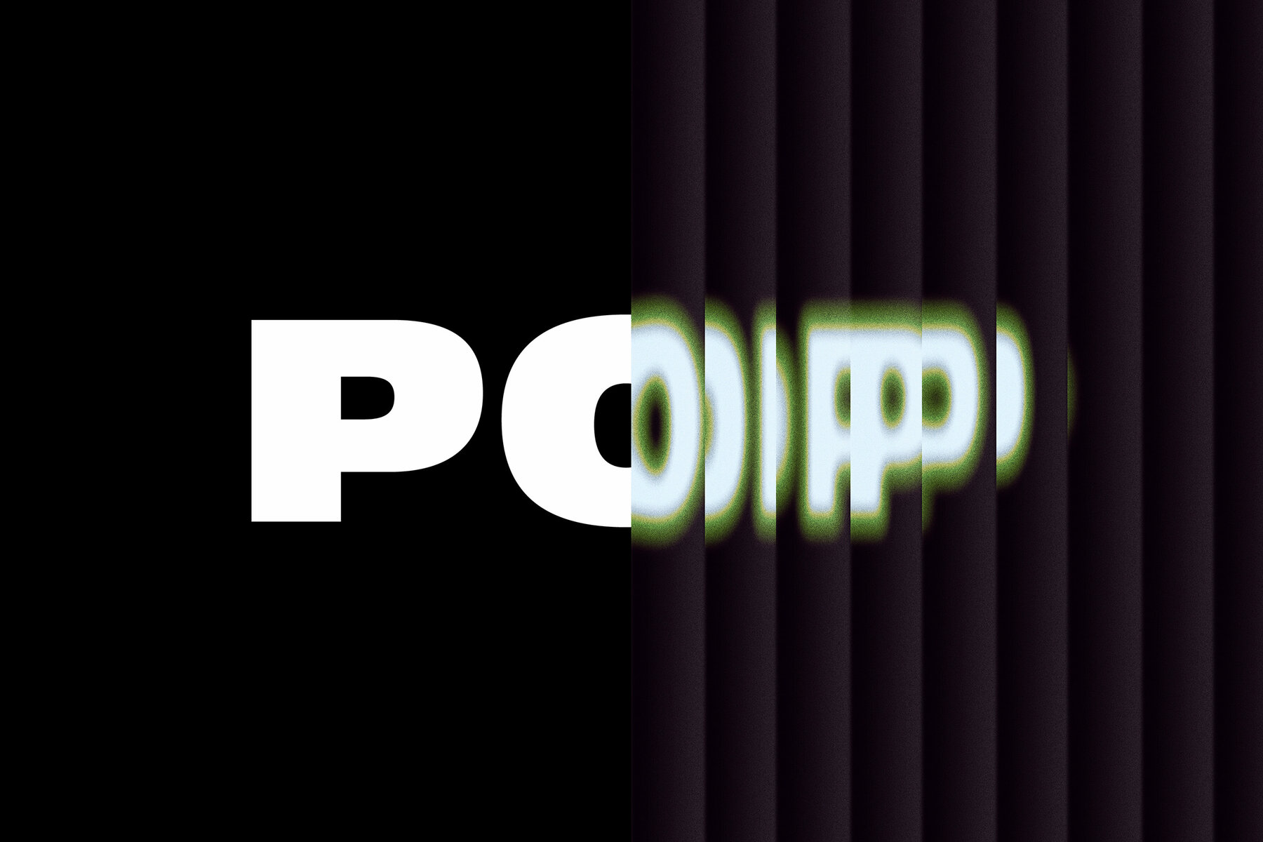 Reeded Glass Text Effect Mockup 8