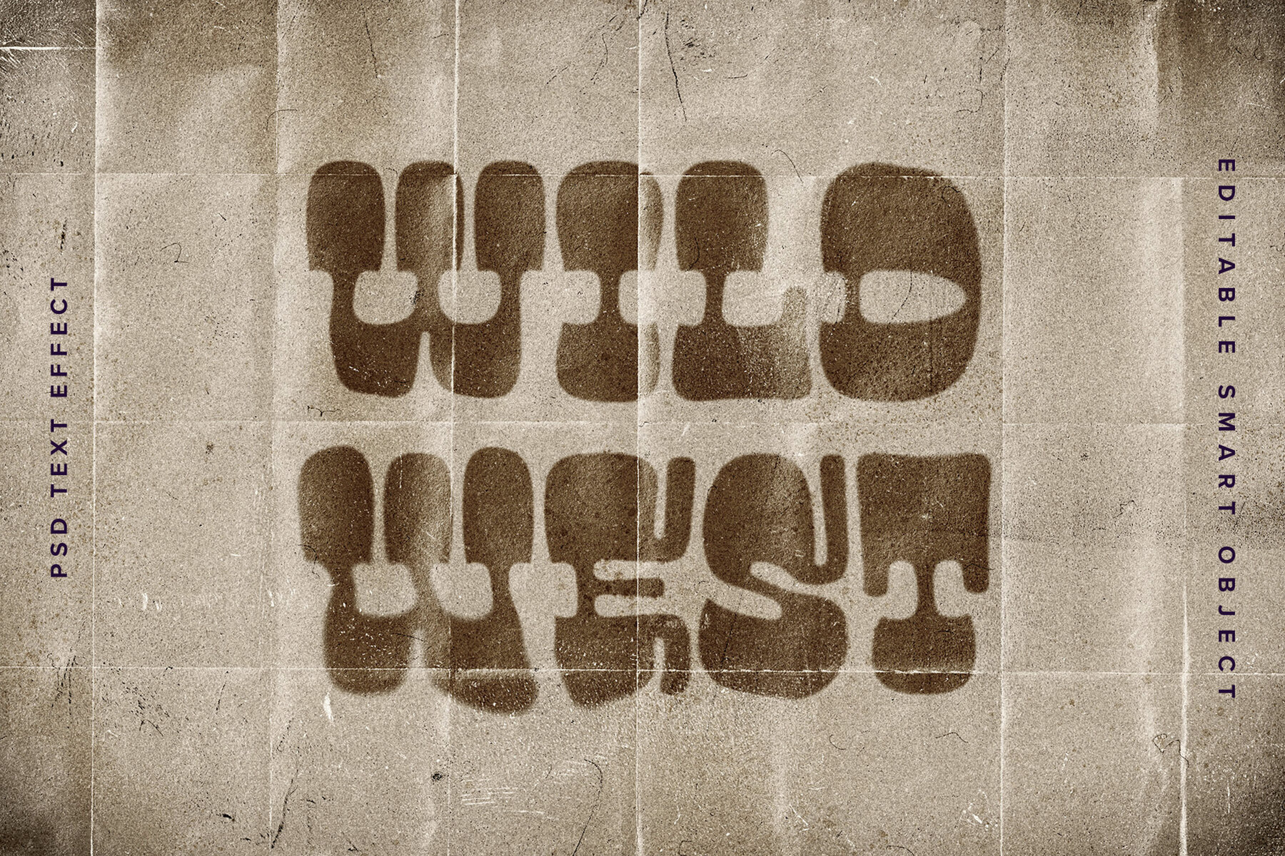 Vintage Paper Text Effect Mockup 1