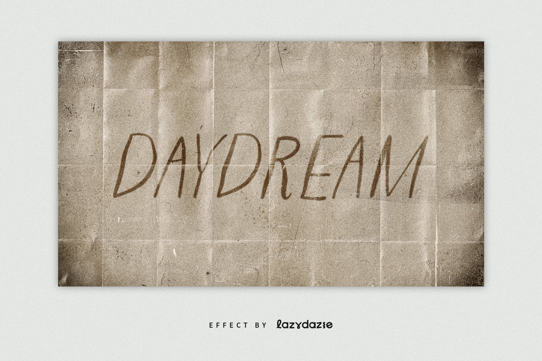 Vintage Paper Text Effect Mockup 5