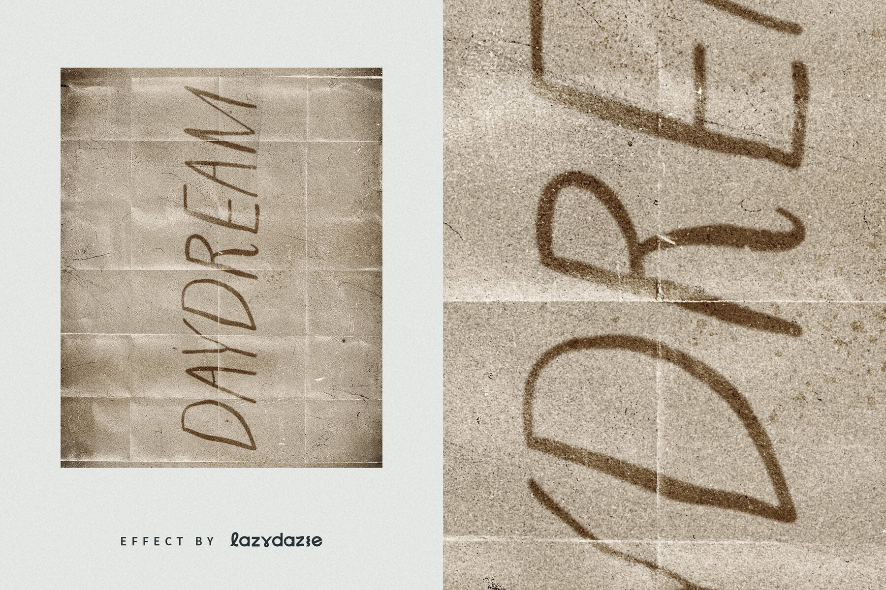 Vintage Paper Text Effect Mockup 6