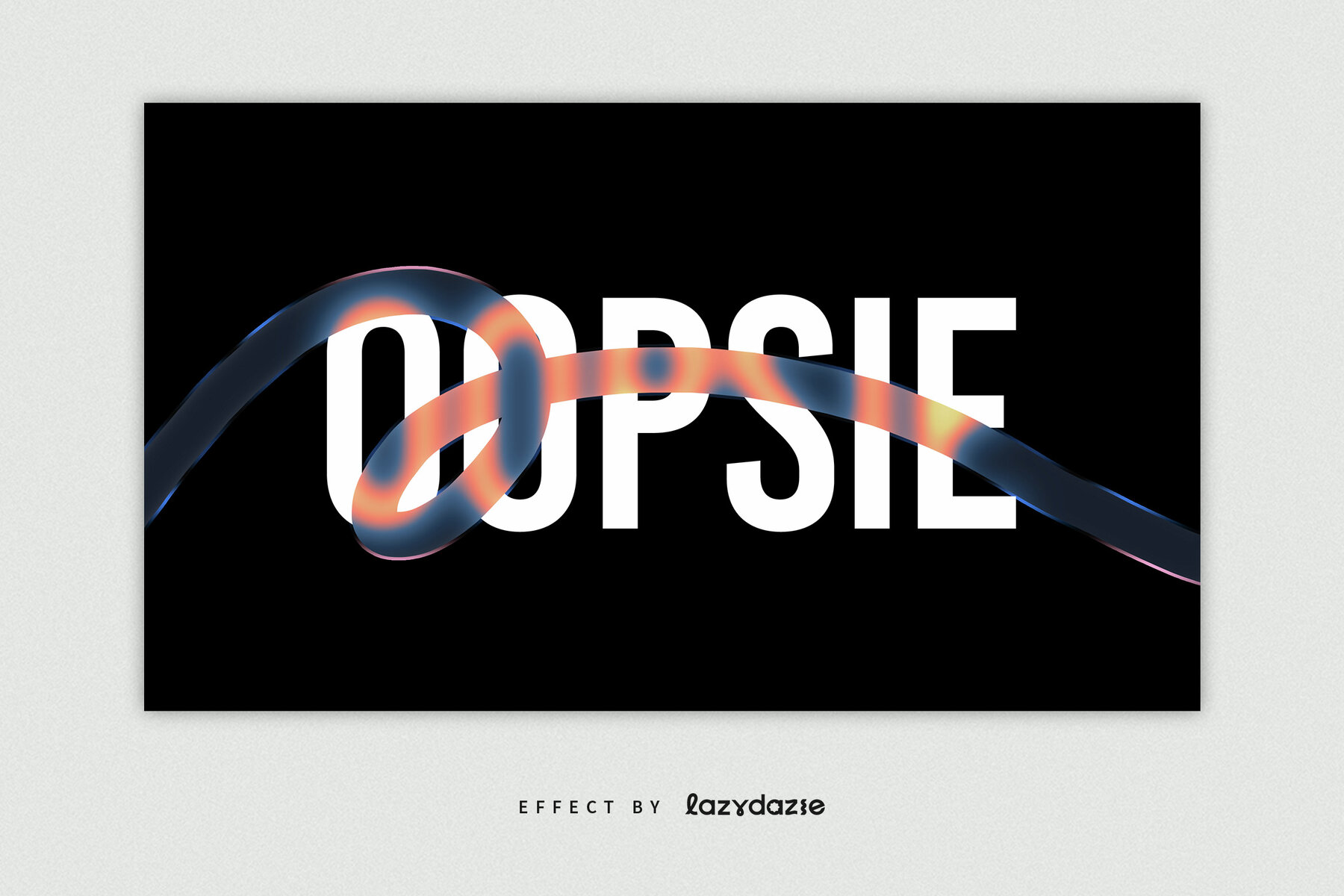 Distorted Shapes Text Effect Mockup 5