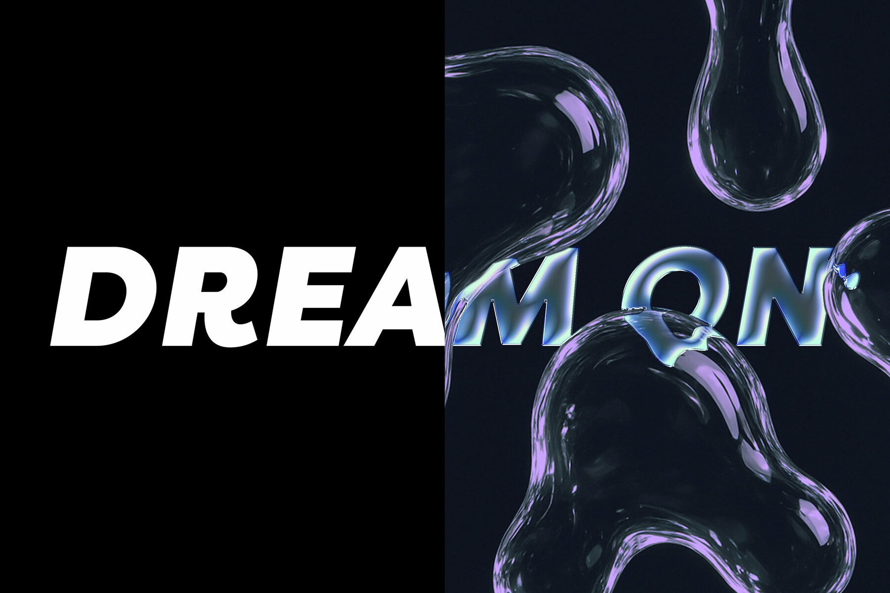 Distorted Liquid Glass Text Effect Mockup 8