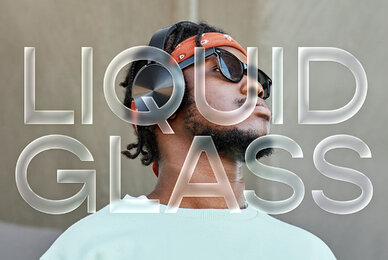 Liquid Glass Text Effect Mockup