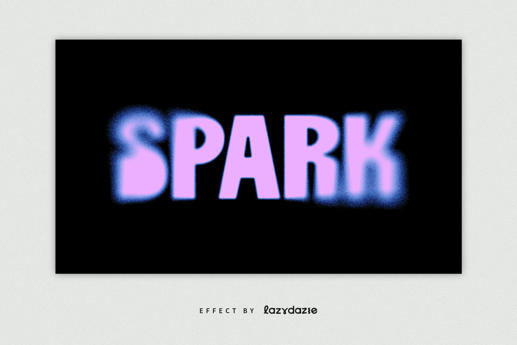 Colourful Dissolving Text Effect Mockup 2