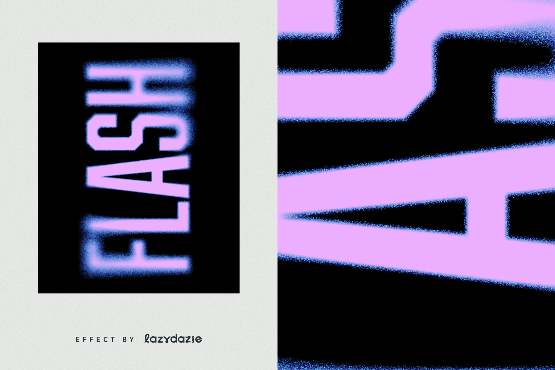 Colourful Dissolving Text Effect Mockup 6