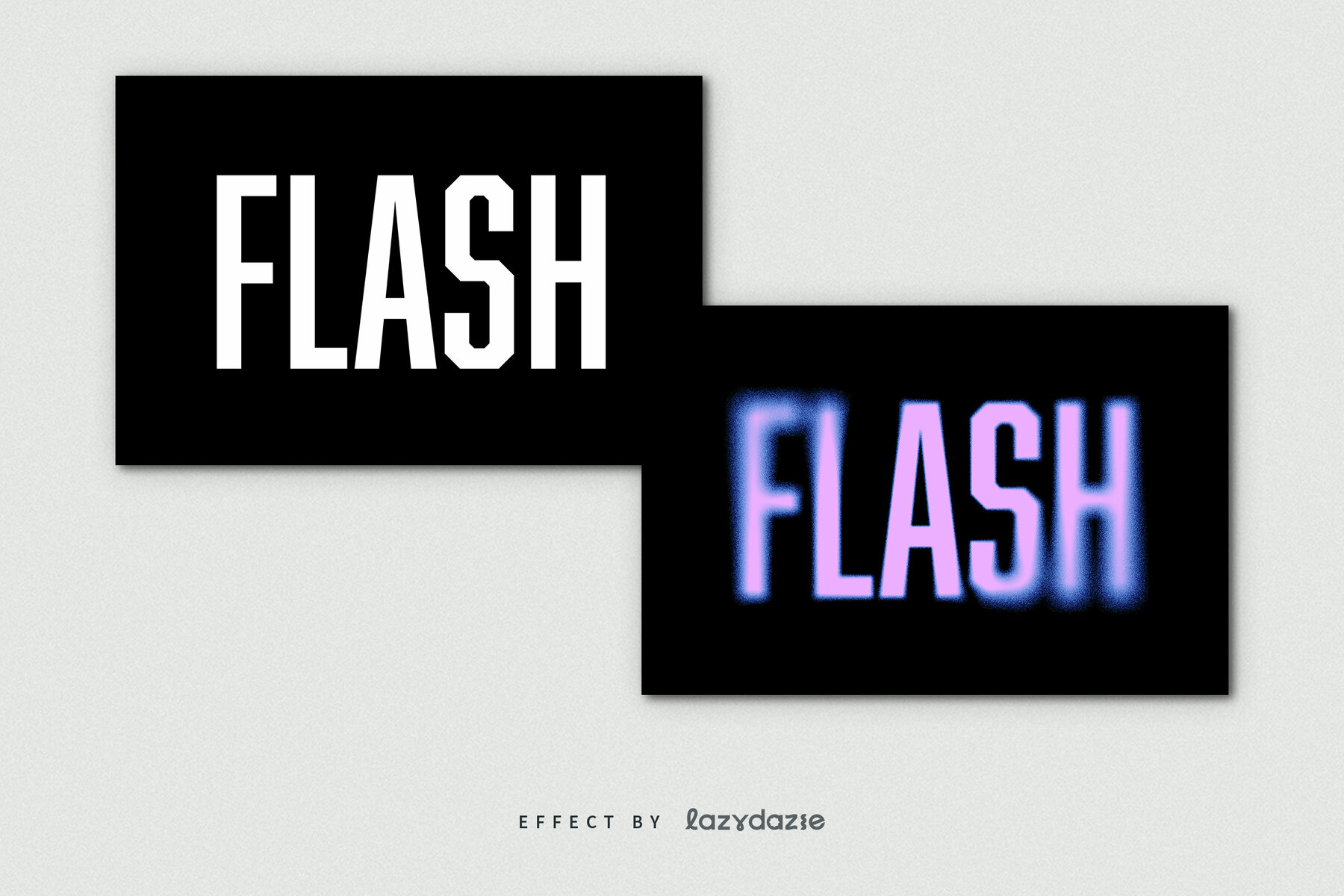 Colourful Dissolving Text Effect Mockup 7