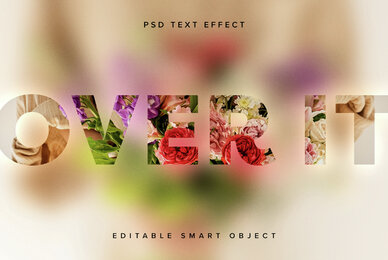 Focus Text Effect Mockup