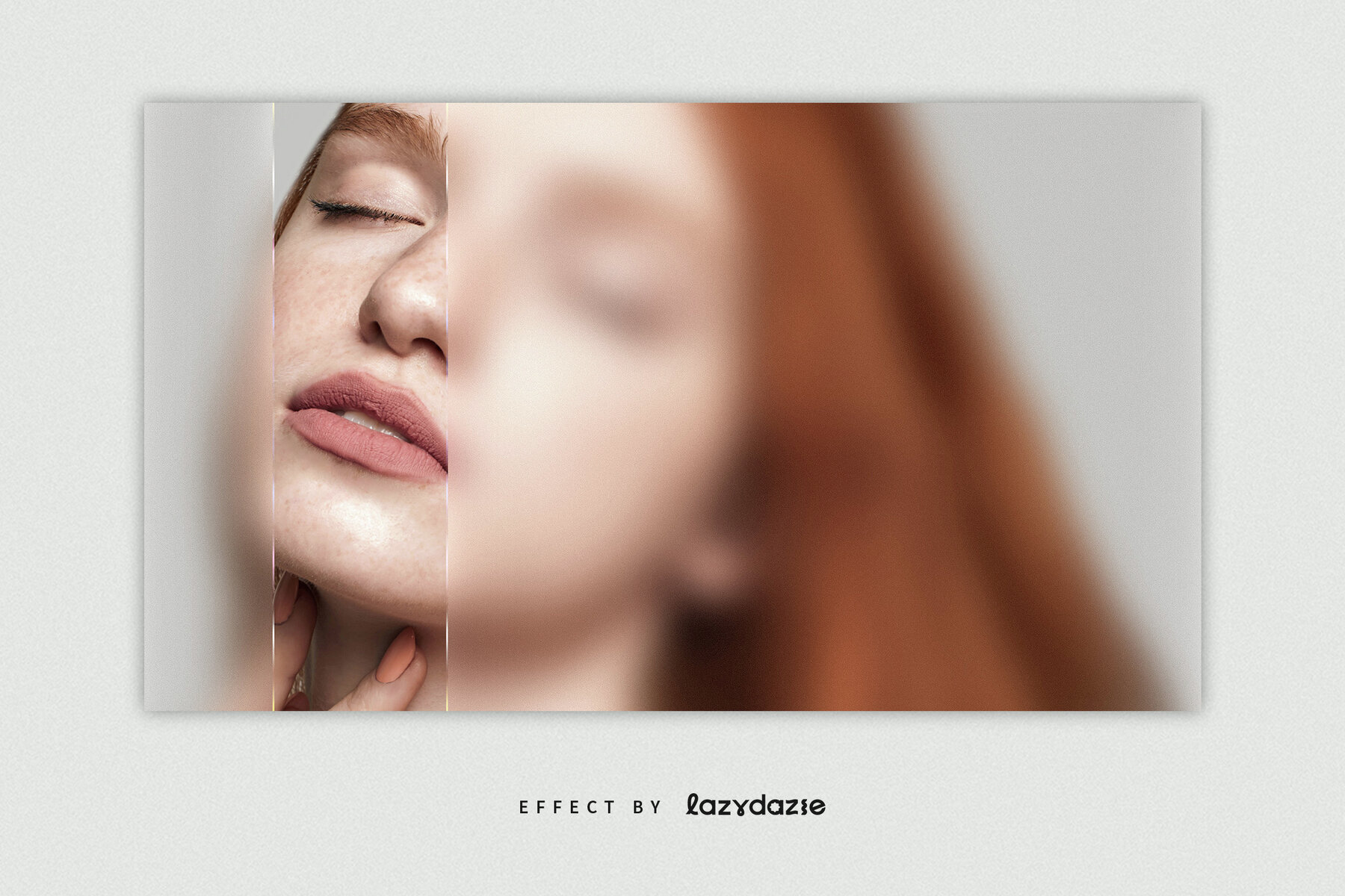 Glass Texture Image Effect Mockup 2