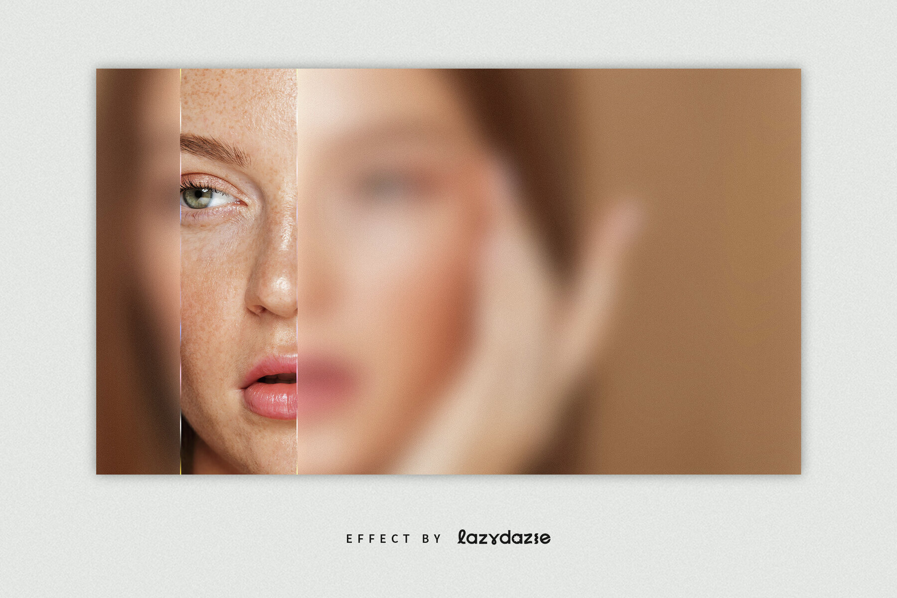 Glass Texture Image Effect Mockup 3