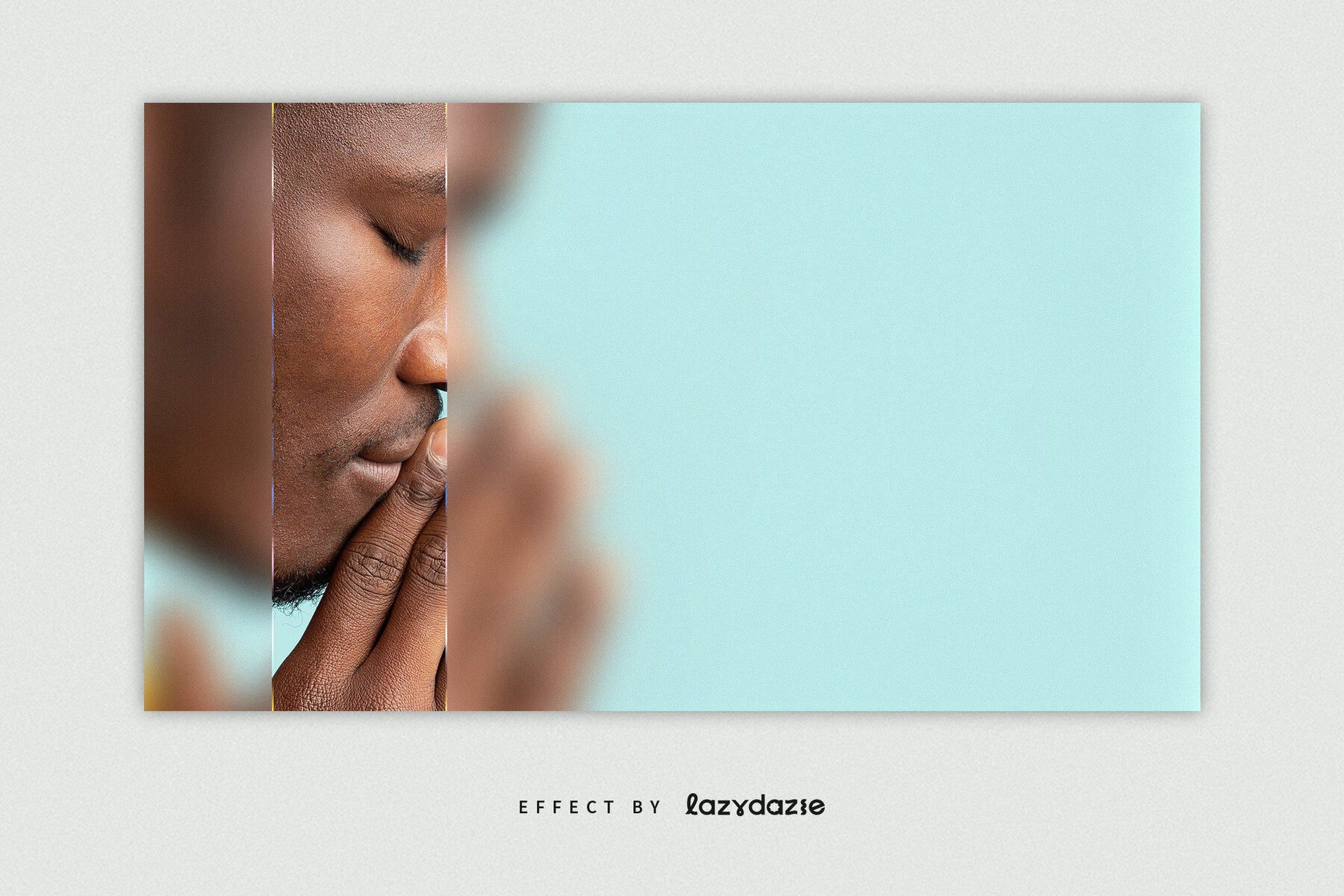 Glass Texture Image Effect Mockup 4