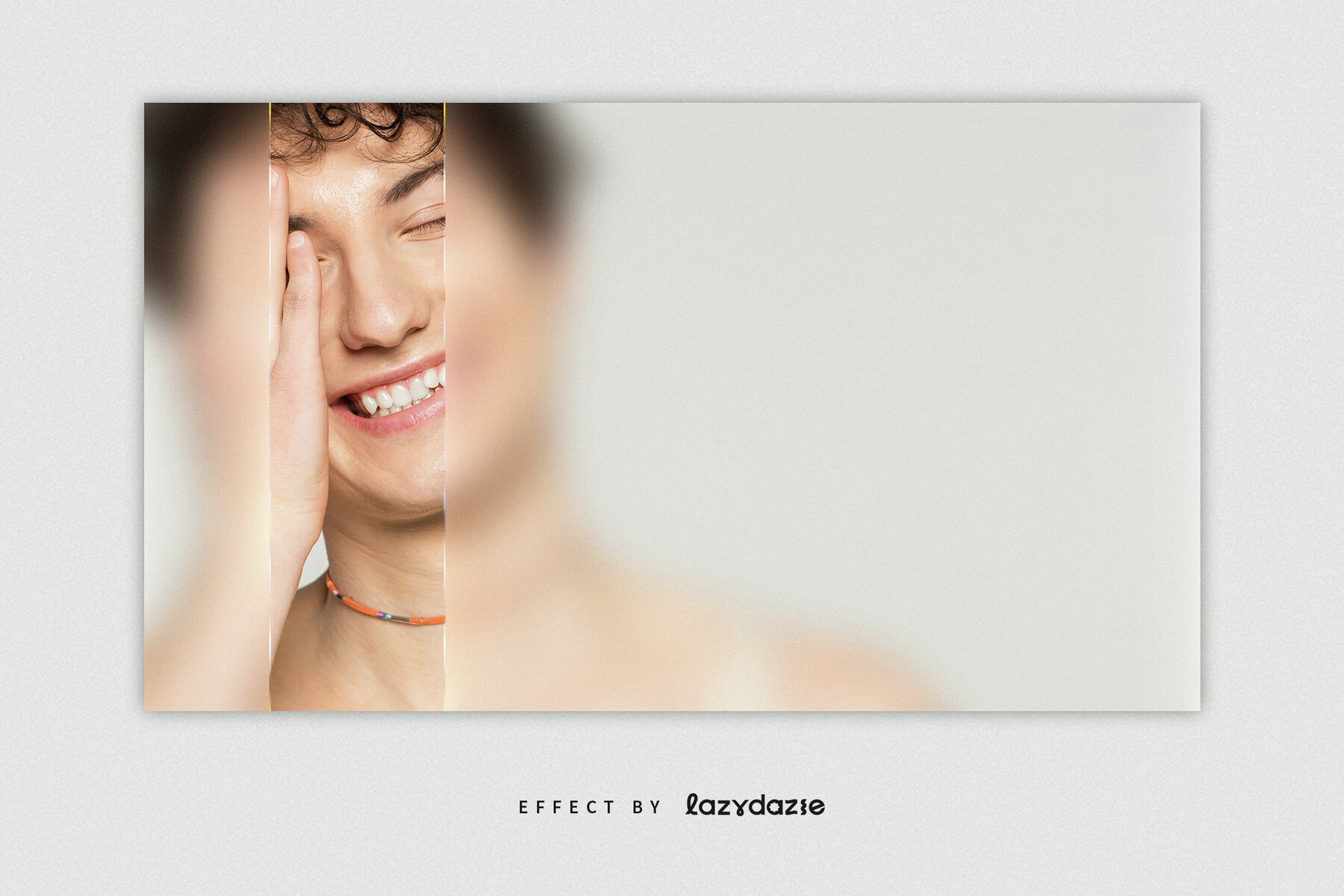 Glass Texture Image Effect Mockup 5