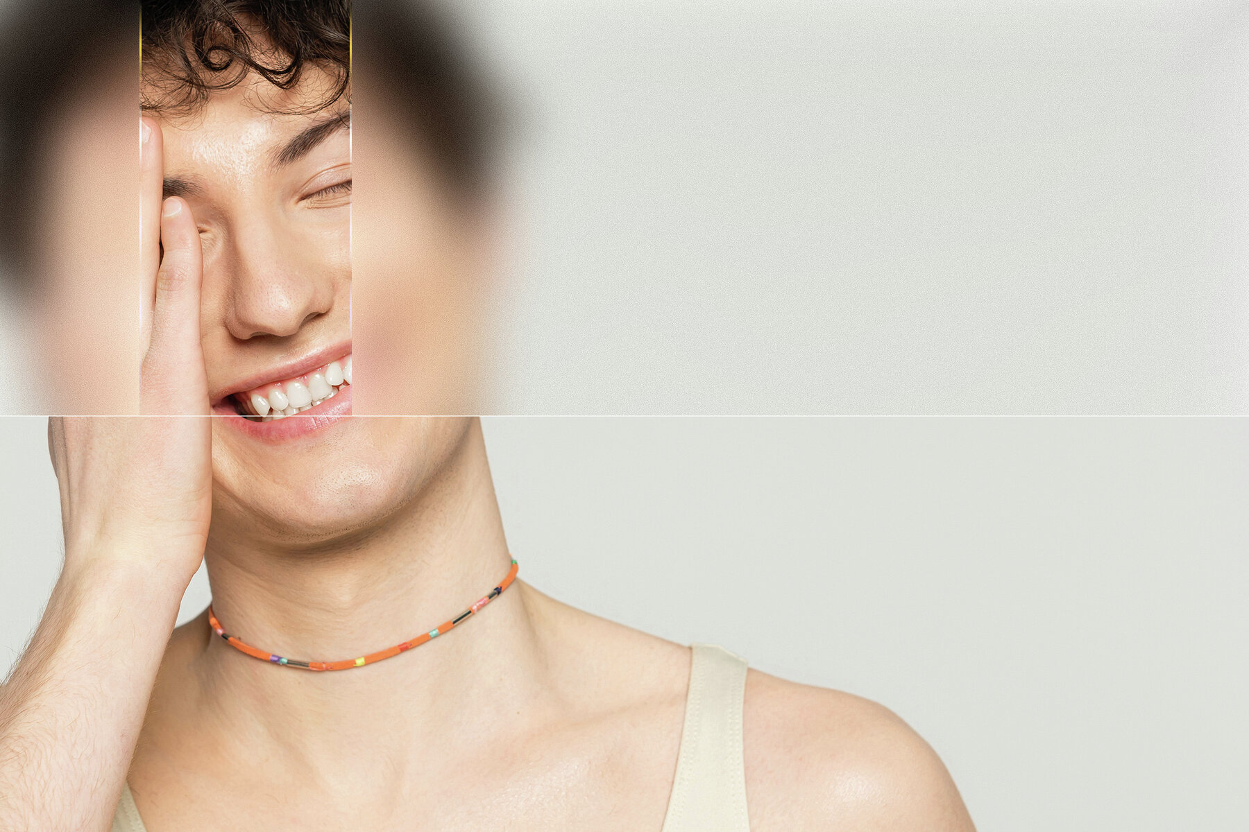 Glass Texture Image Effect Mockup 7