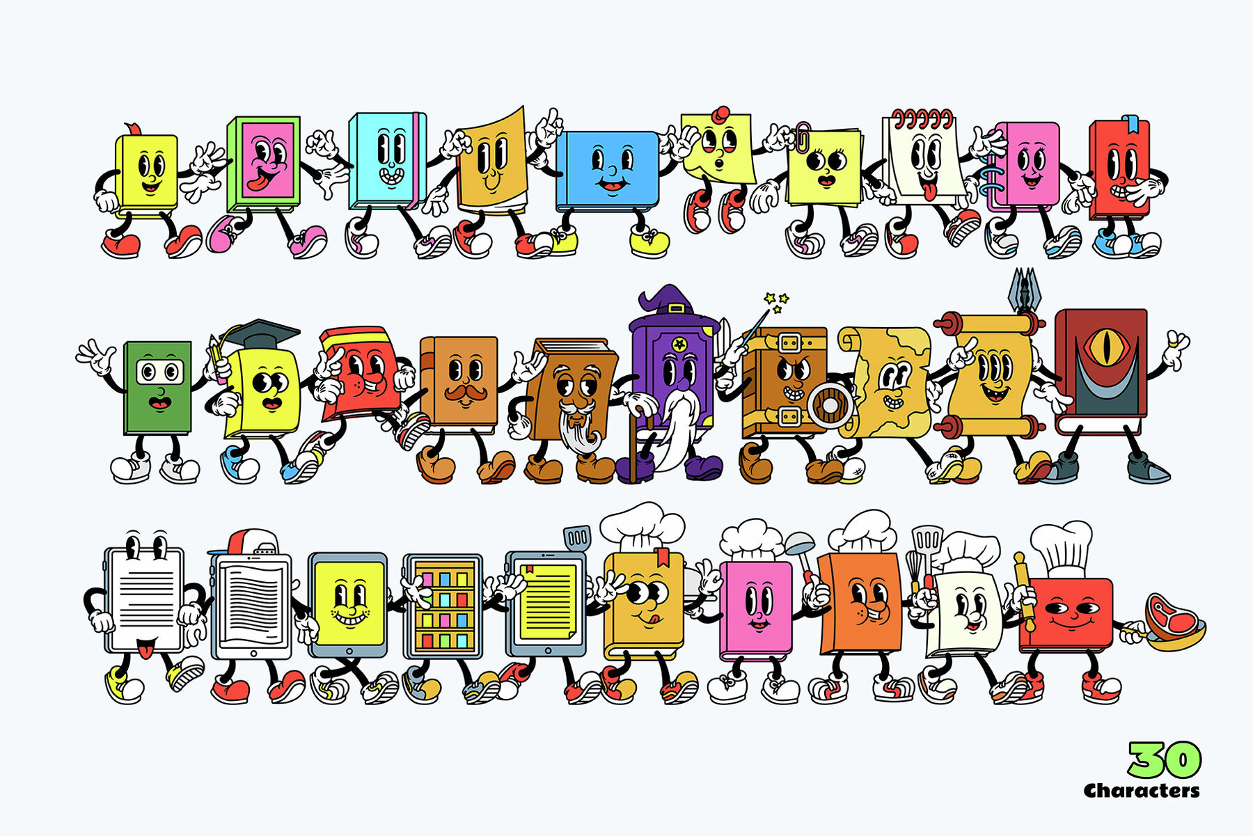 Book Buddies Cartoon Characters 2