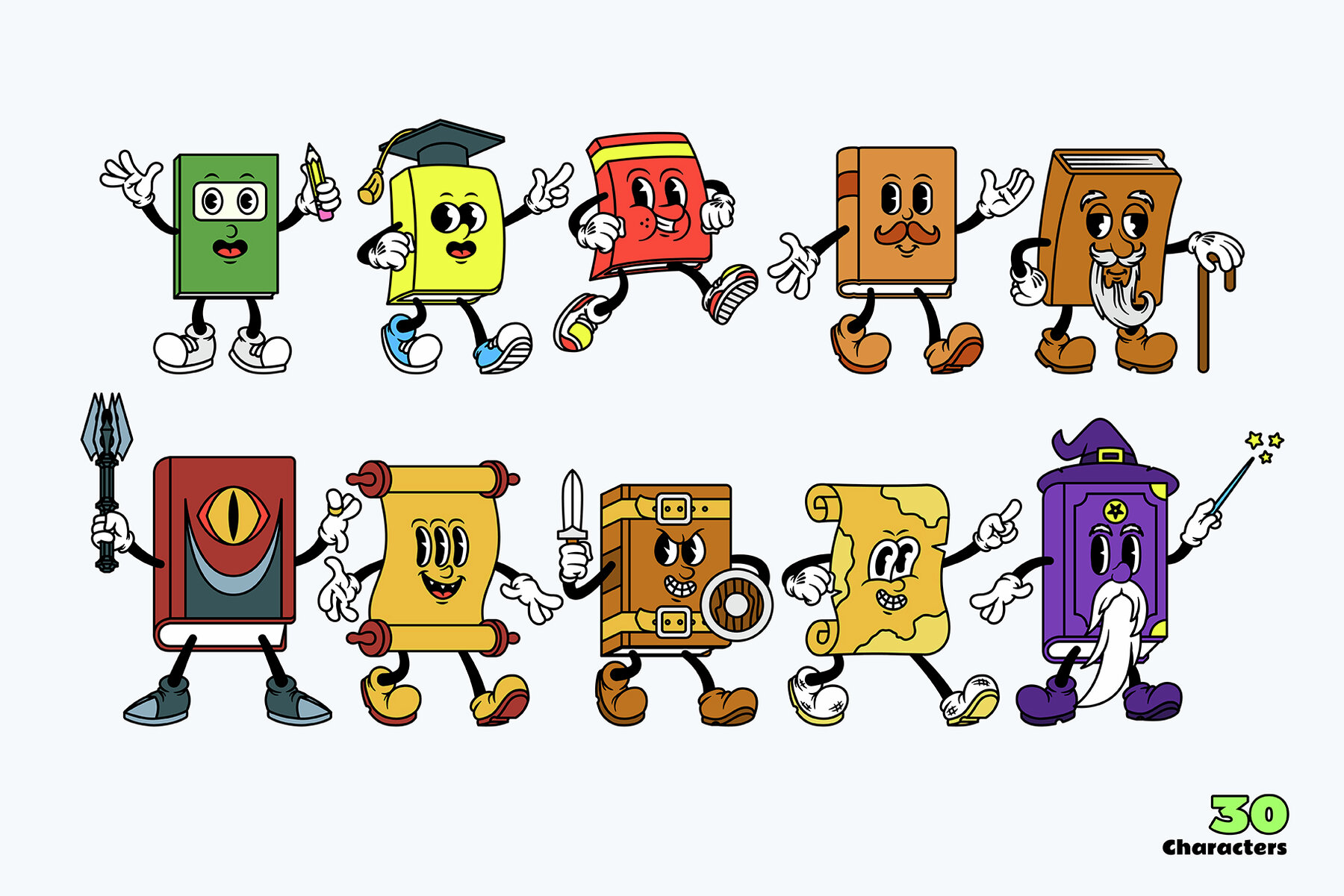 Book Buddies Cartoon Characters 4