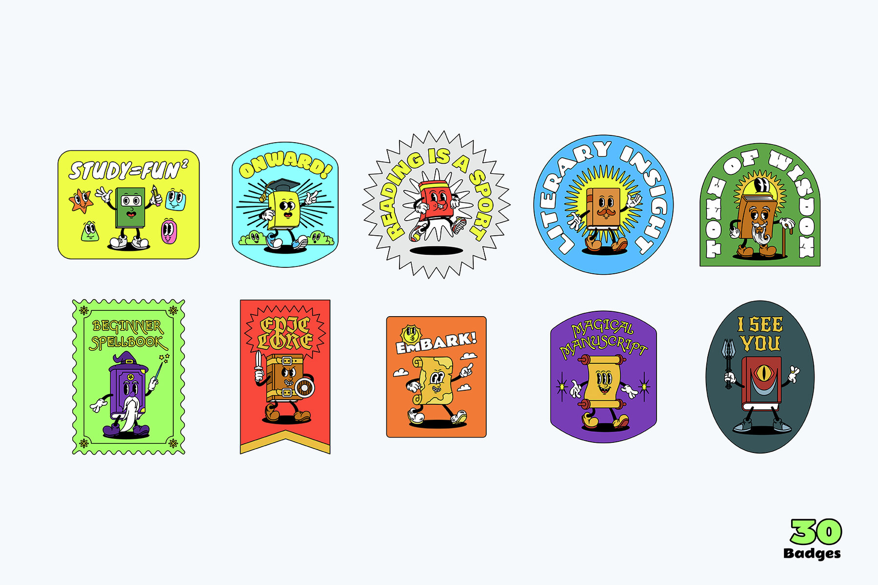 Book Buddies Cartoon Characters 7