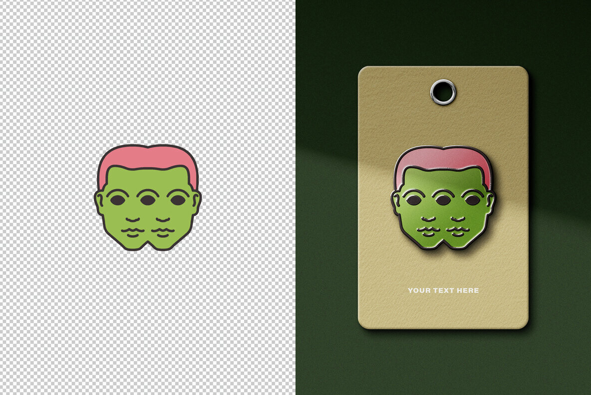 Enamel Pin Logo Mockups 2