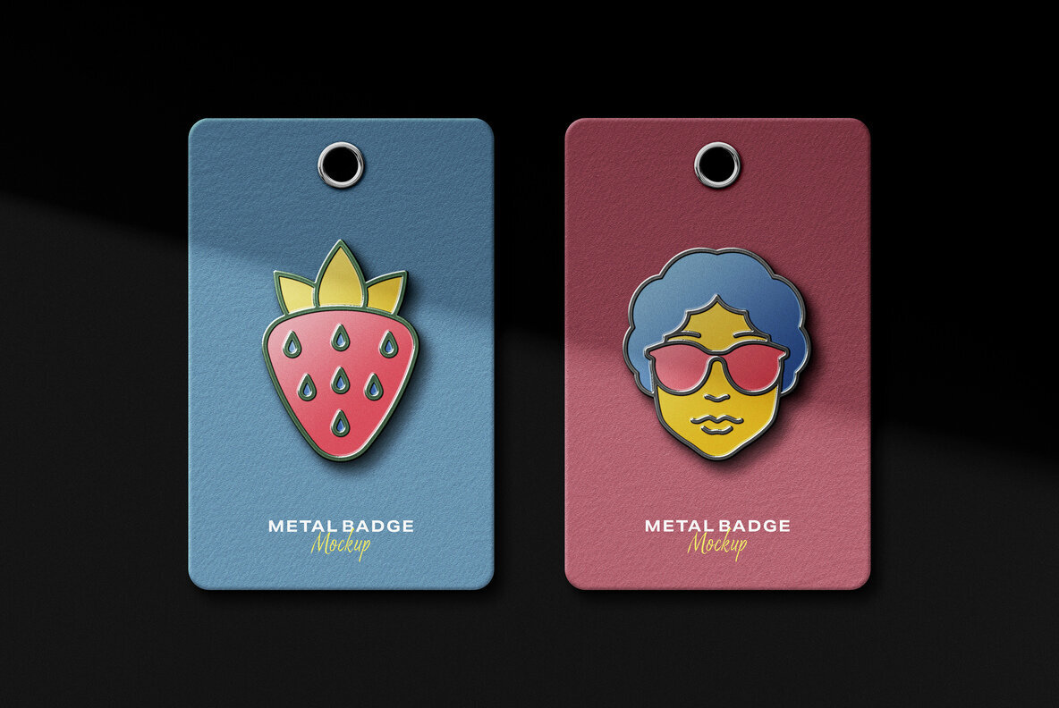 Enamel Pin Logo Mockups 3