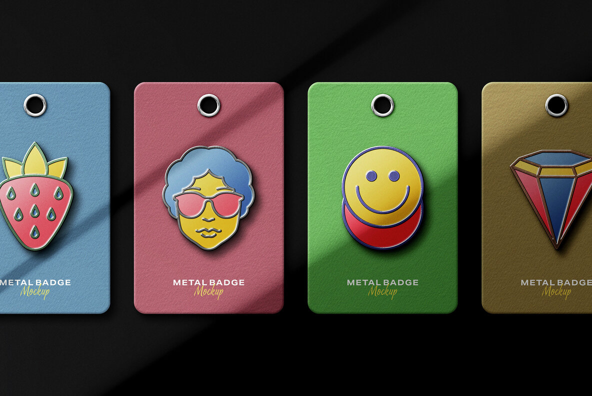 Enamel Pin Logo Mockups 5