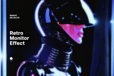 Retro Monitor Photo Effect