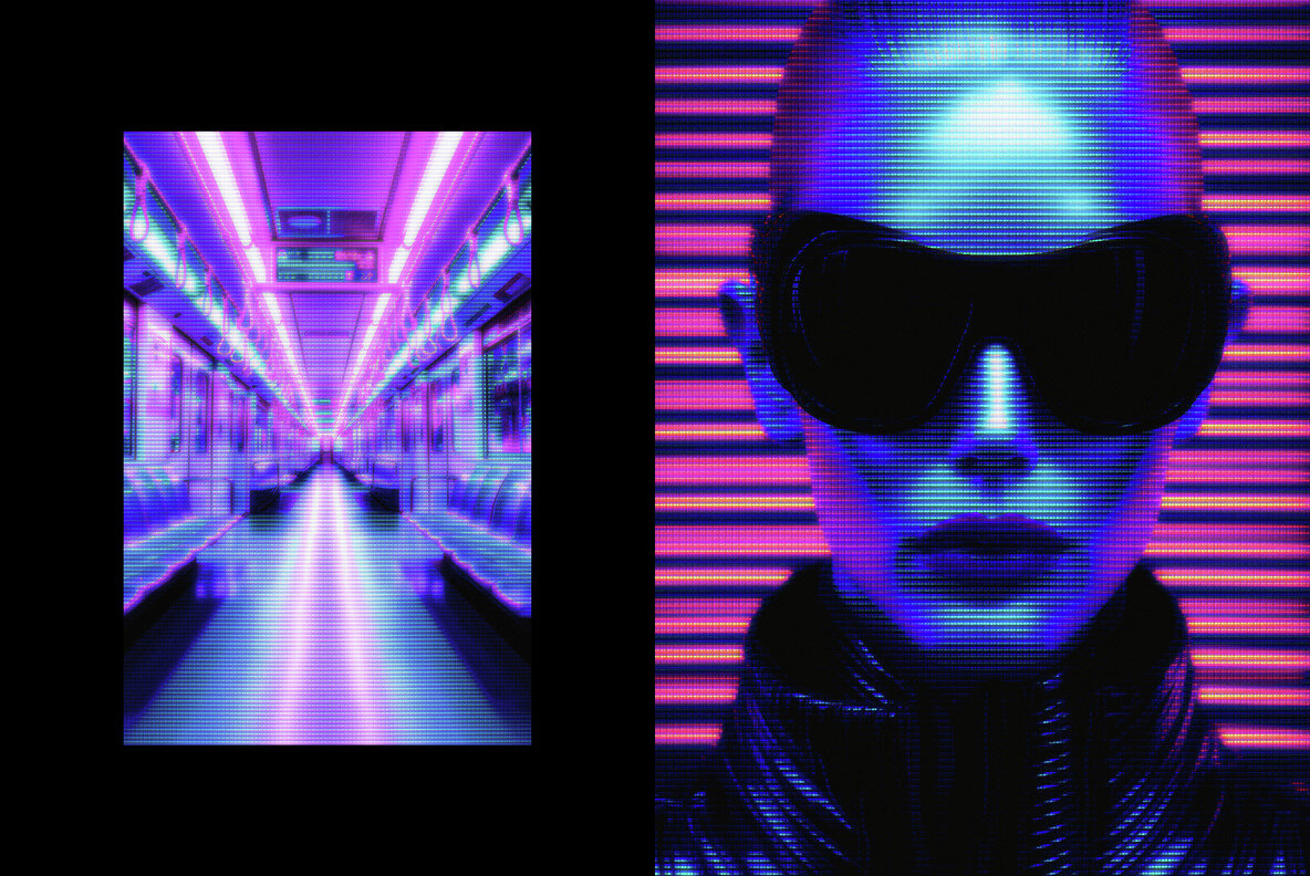 Retro Monitor Photo Effect 5