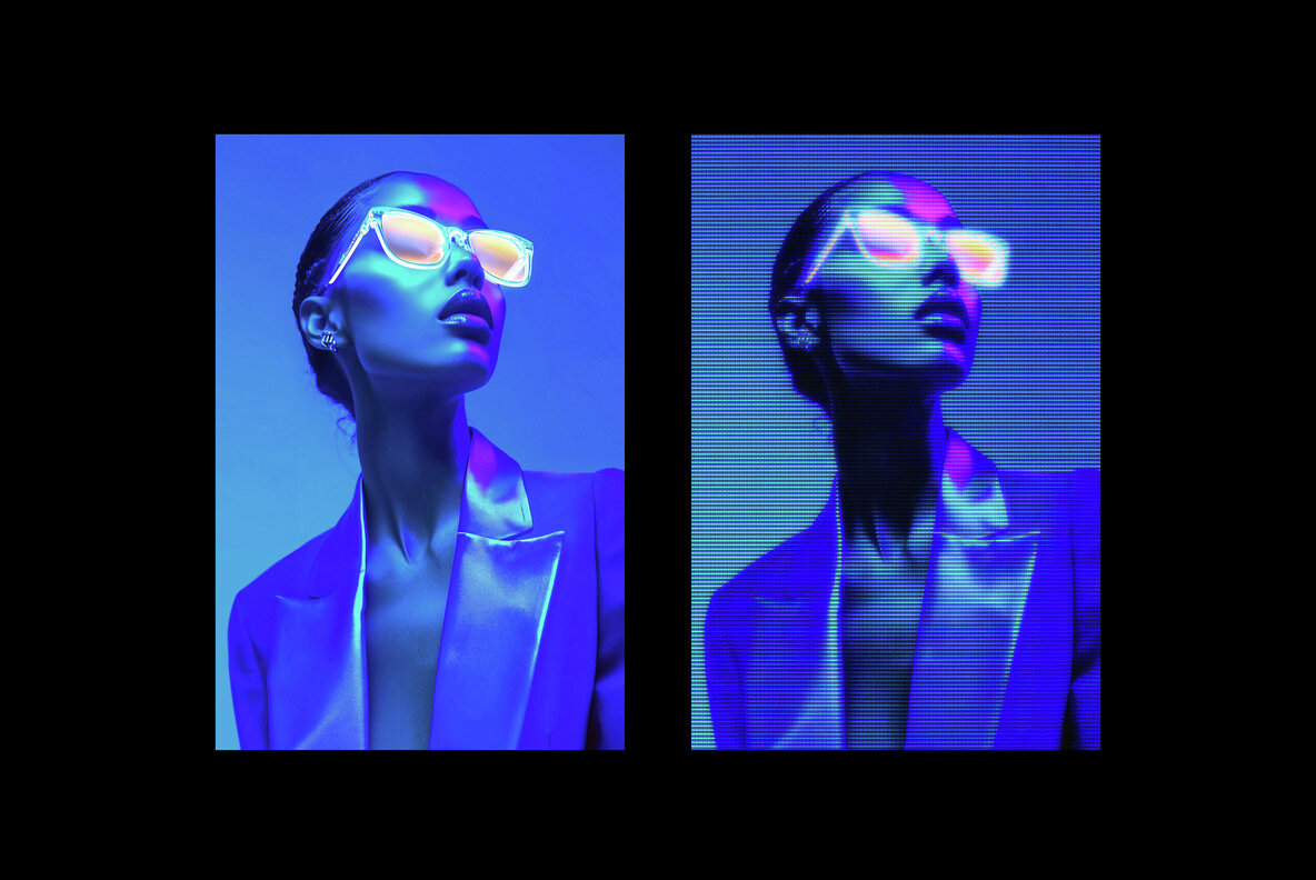 Retro Monitor Photo Effect 7