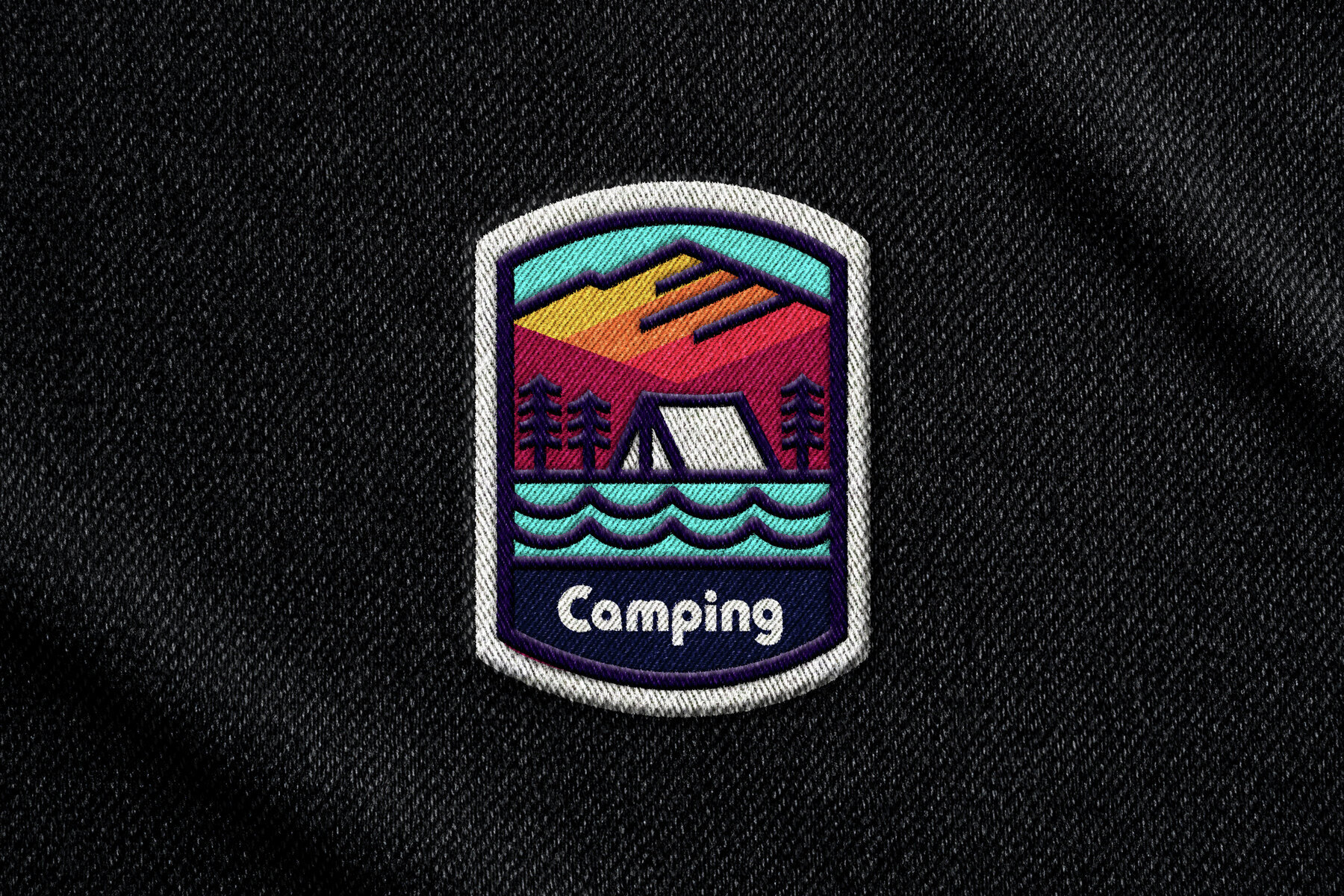 Embroidery Badge Mockup 2