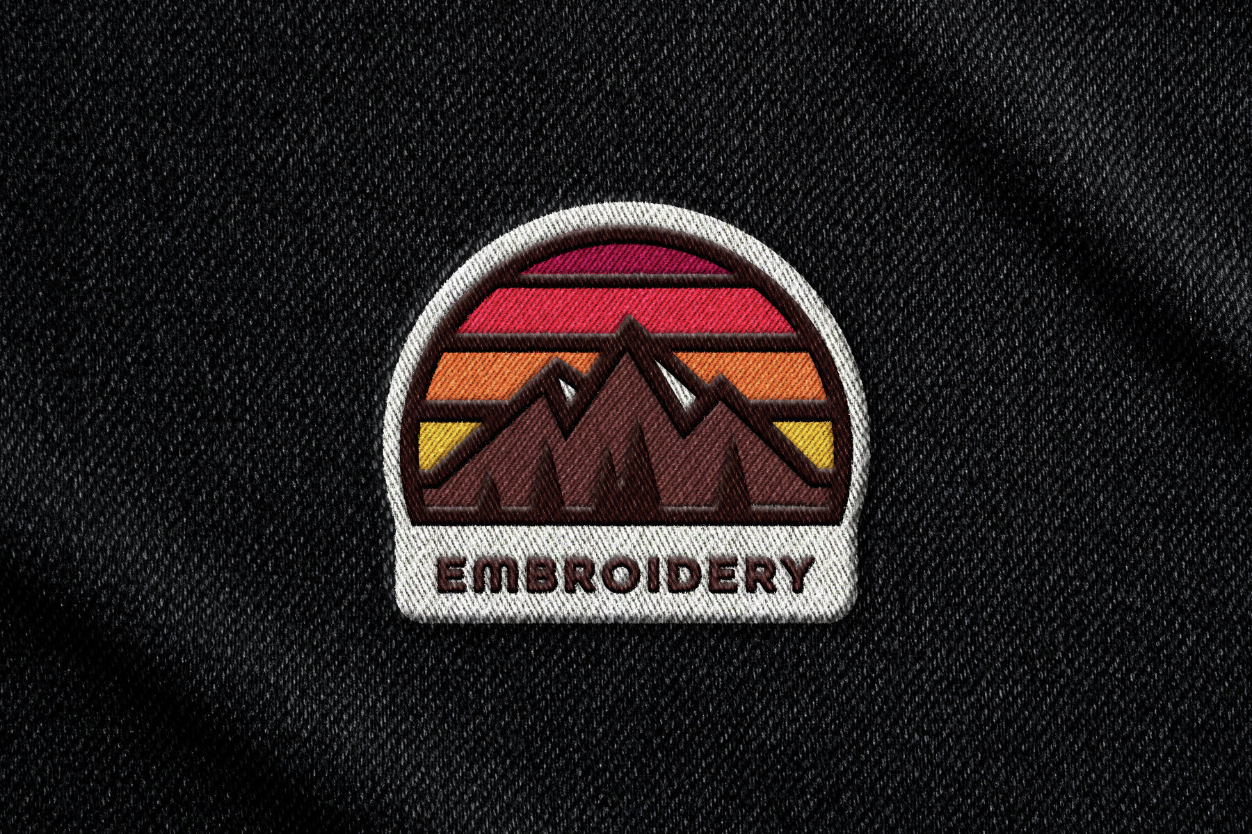 Embroidery Badge Mockup 3