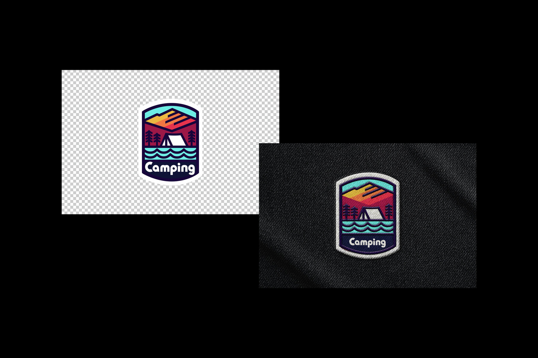 Embroidery Badge Mockup 5