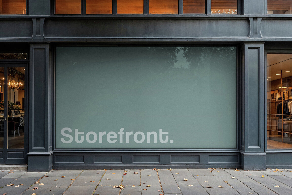 Storefront Window Banner Mockup 1