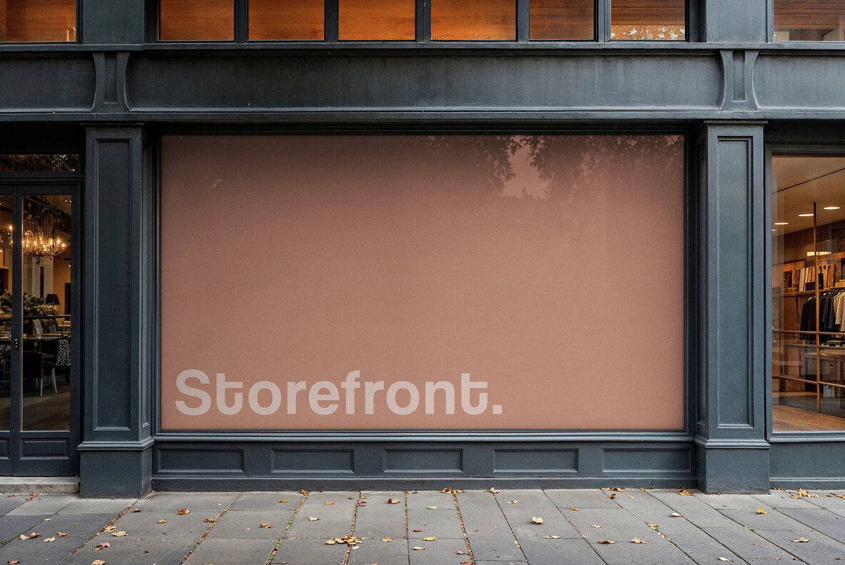 Storefront Window Banner Mockup 2