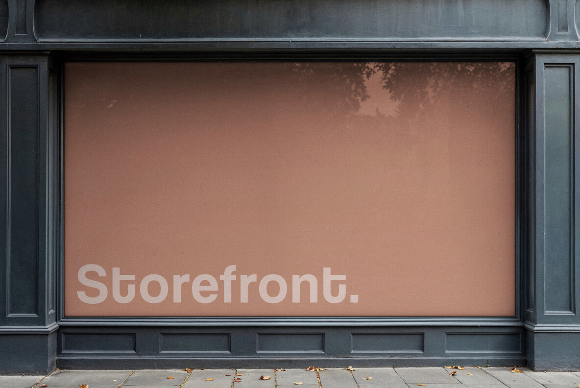 Storefront Window Banner Mockup 3