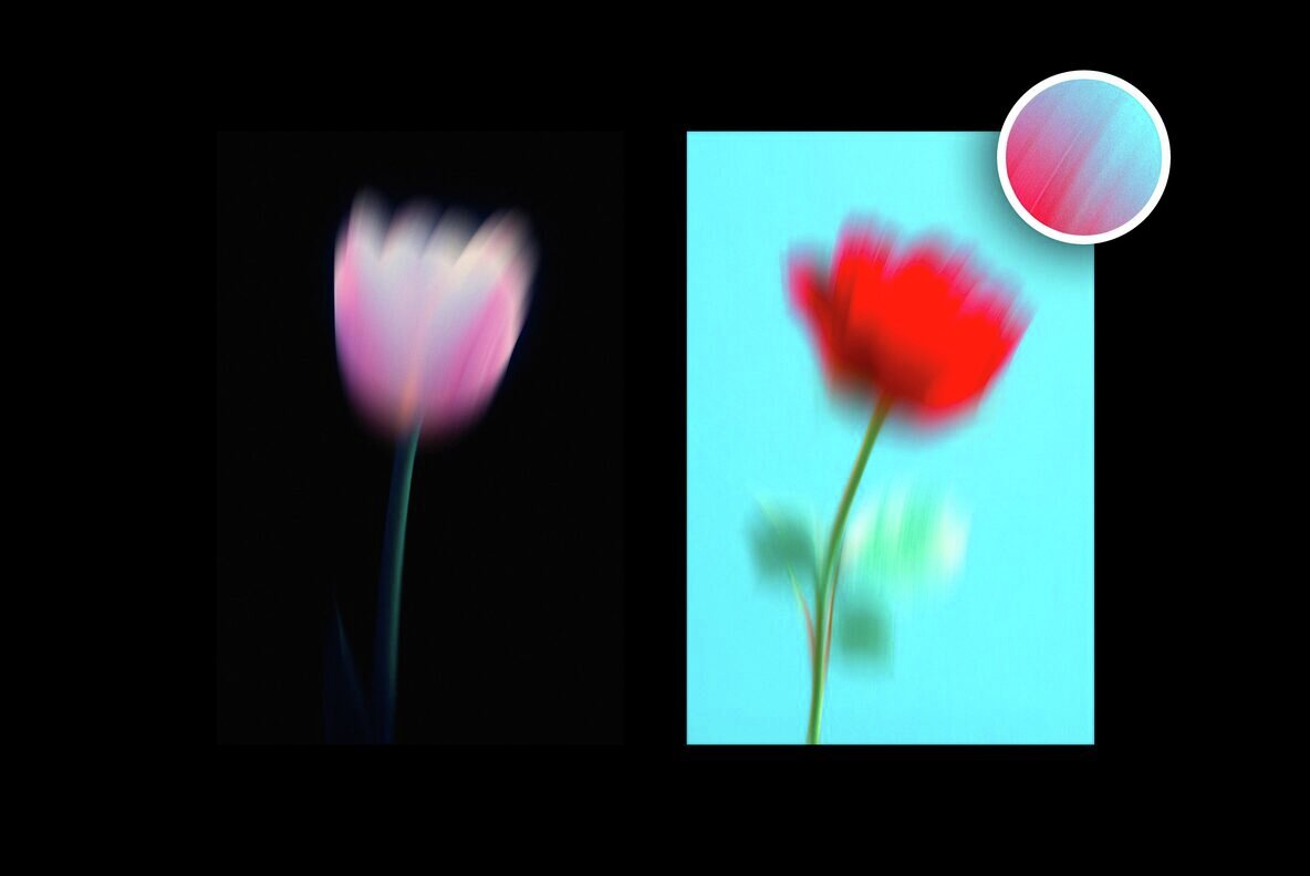 Dream Haze Abstract Flower Posters Collection 5