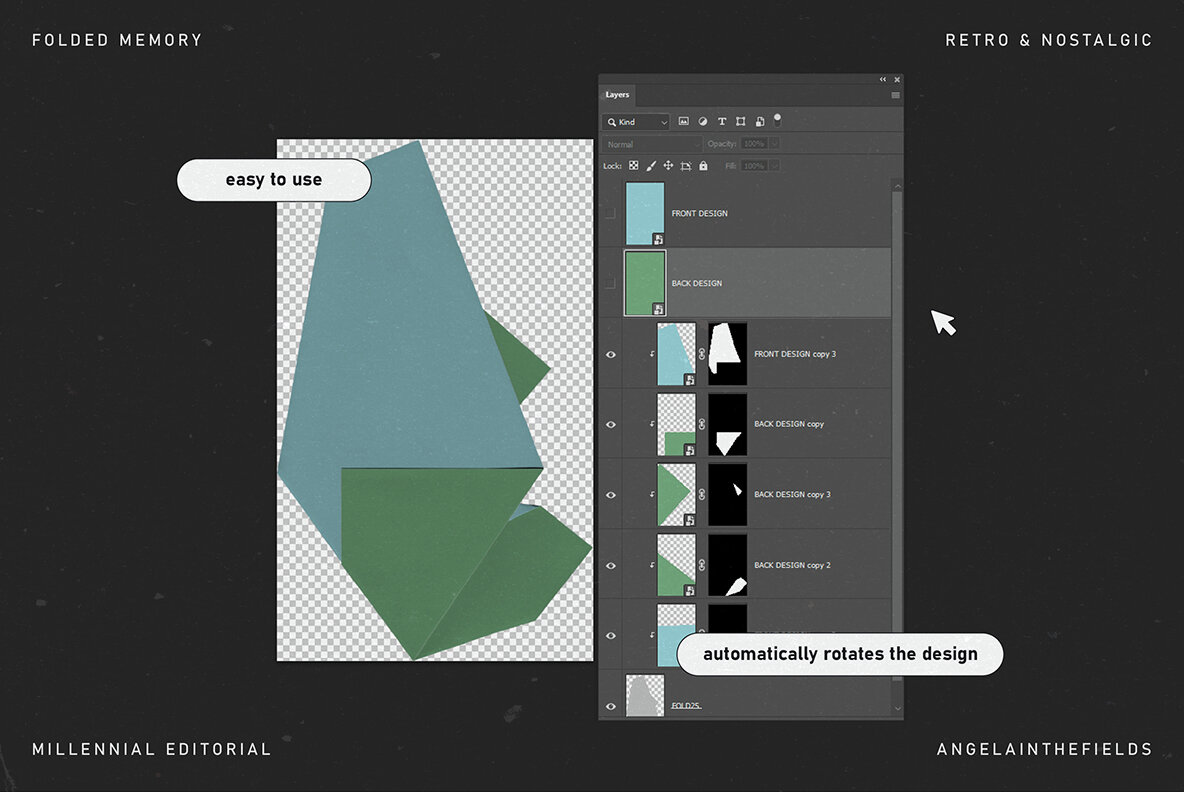 Folded Memory Retro PSD Kit 9