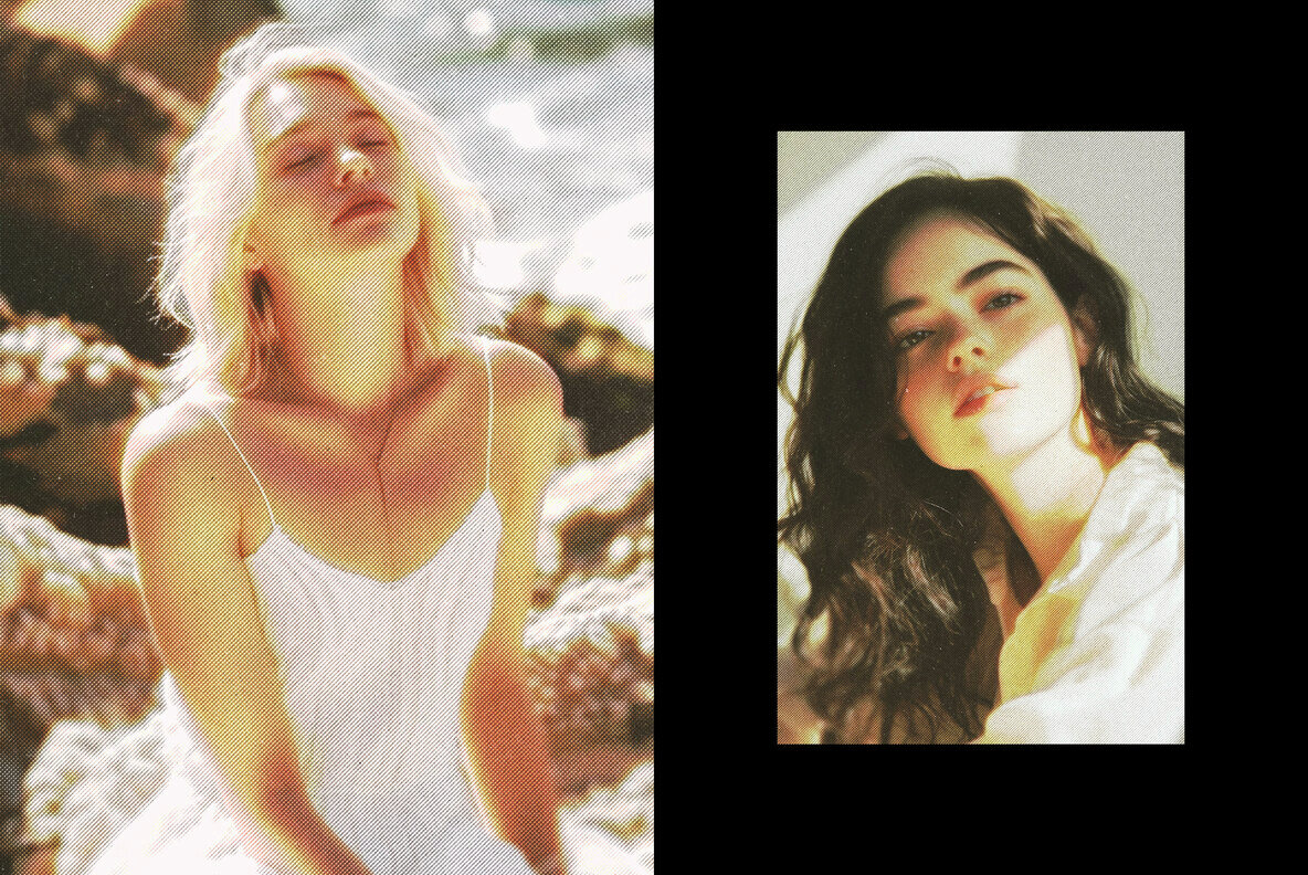 Glowing Halftone Photo Effect 6