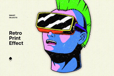 Halftone Print Effect