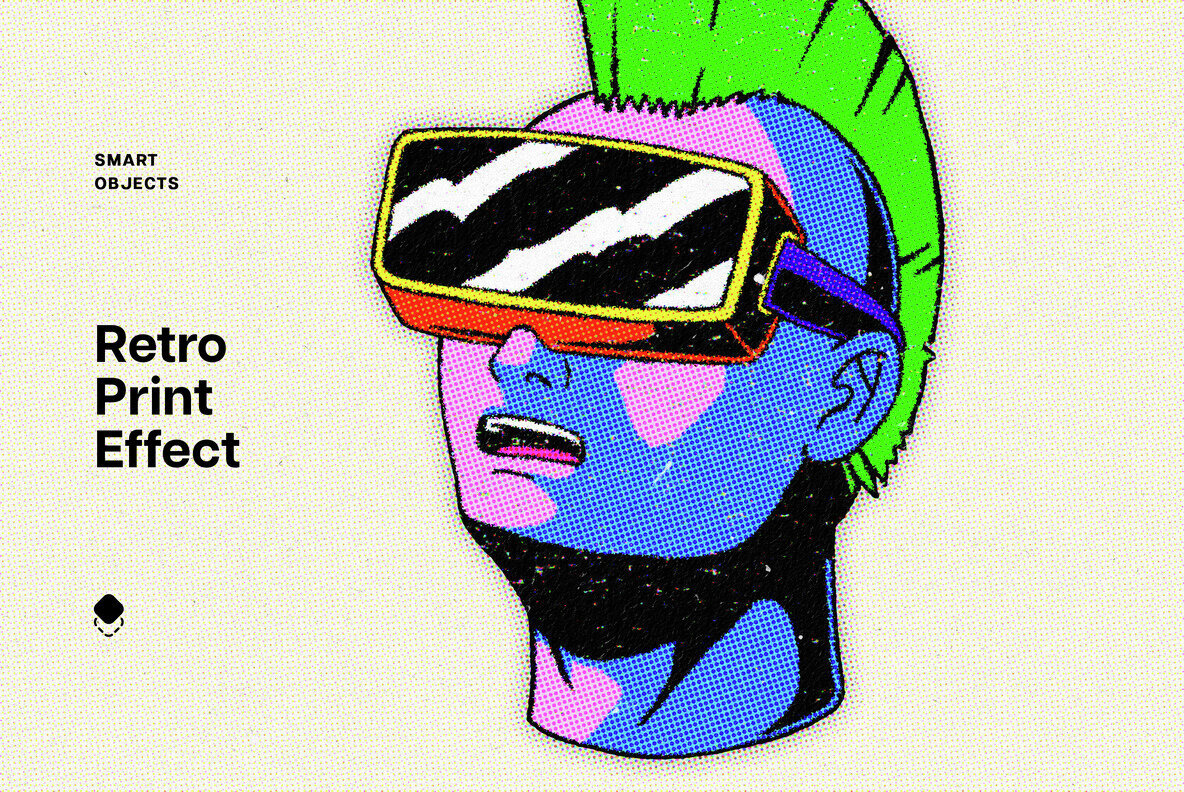 Halftone Print Effect 1