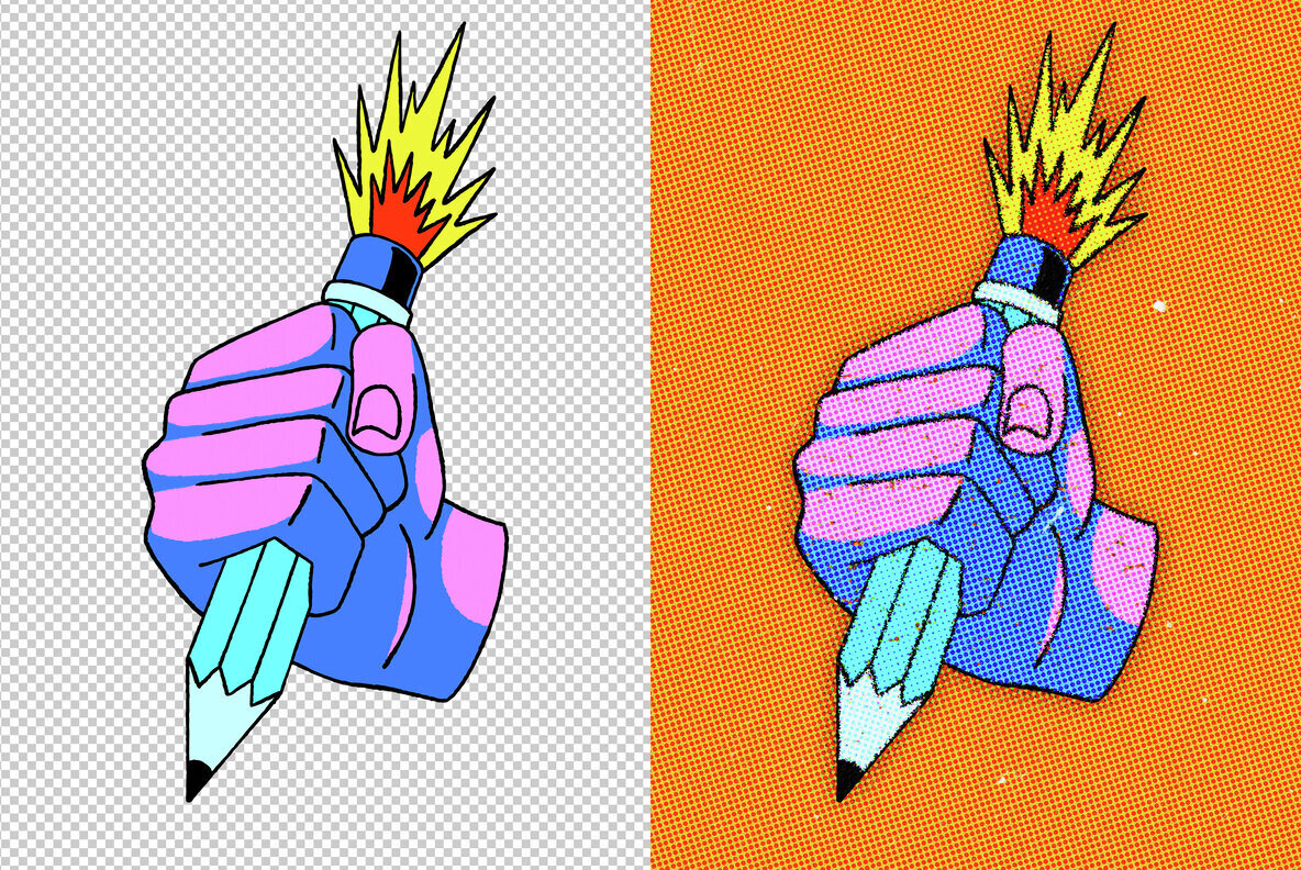 Halftone Print Effect 2