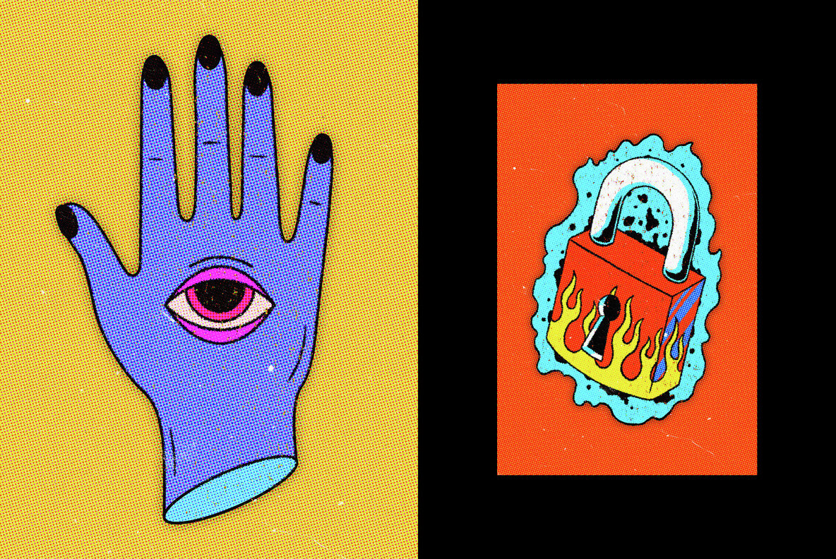 Halftone Print Effect 6