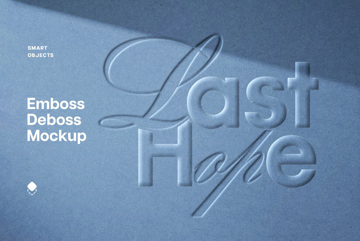 Pressed Paper Debossing and Embossing Mockup 1