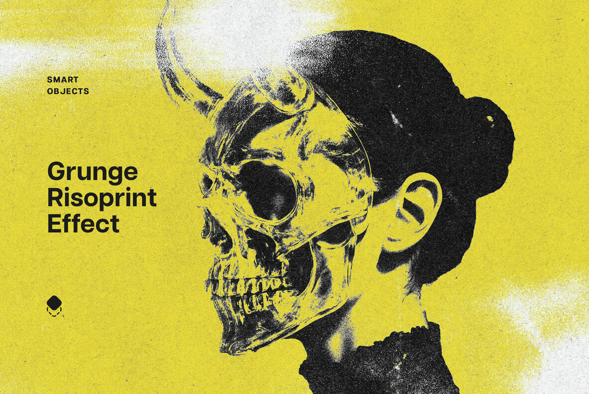 Grunge Risoprint Photo Effect 1