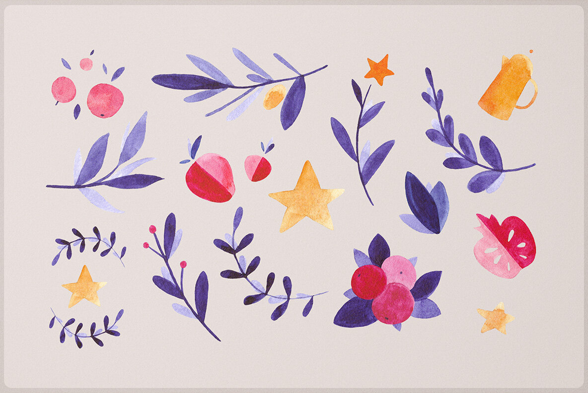 Flower Castle     Watercolor Set 4