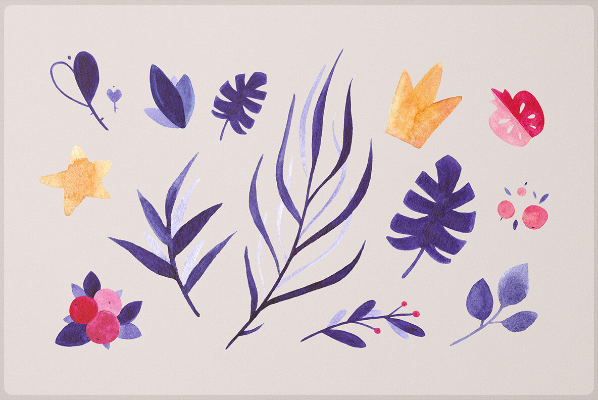 Flower Castle     Watercolor Set 6