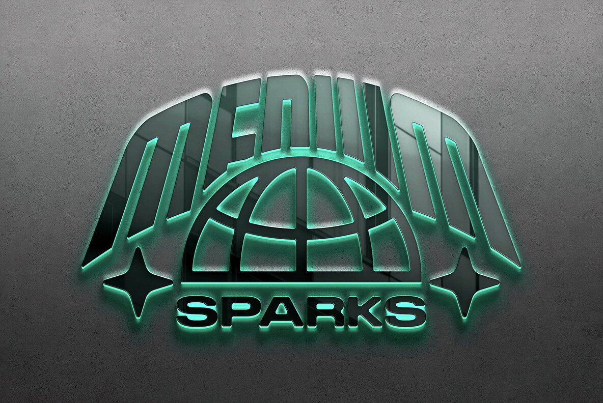 Glass Neon Sign Mockup Scenes 4