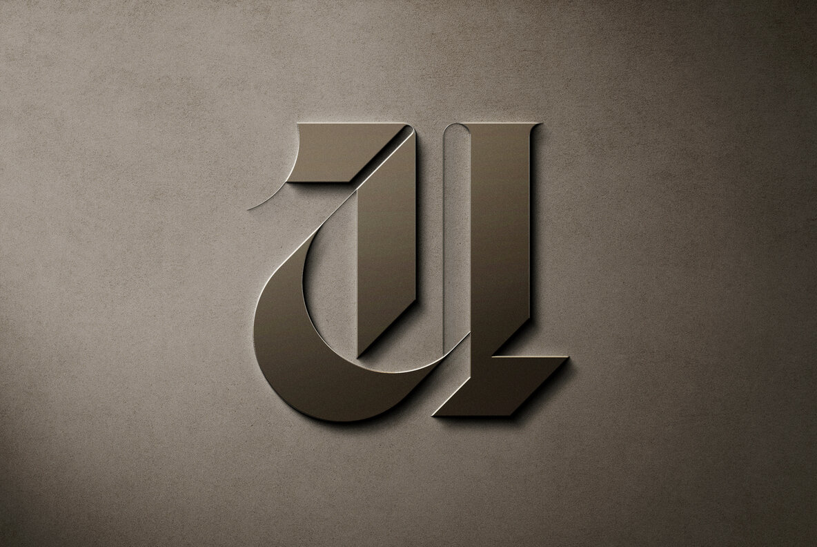 Stainless Metal Sign Mockups 4