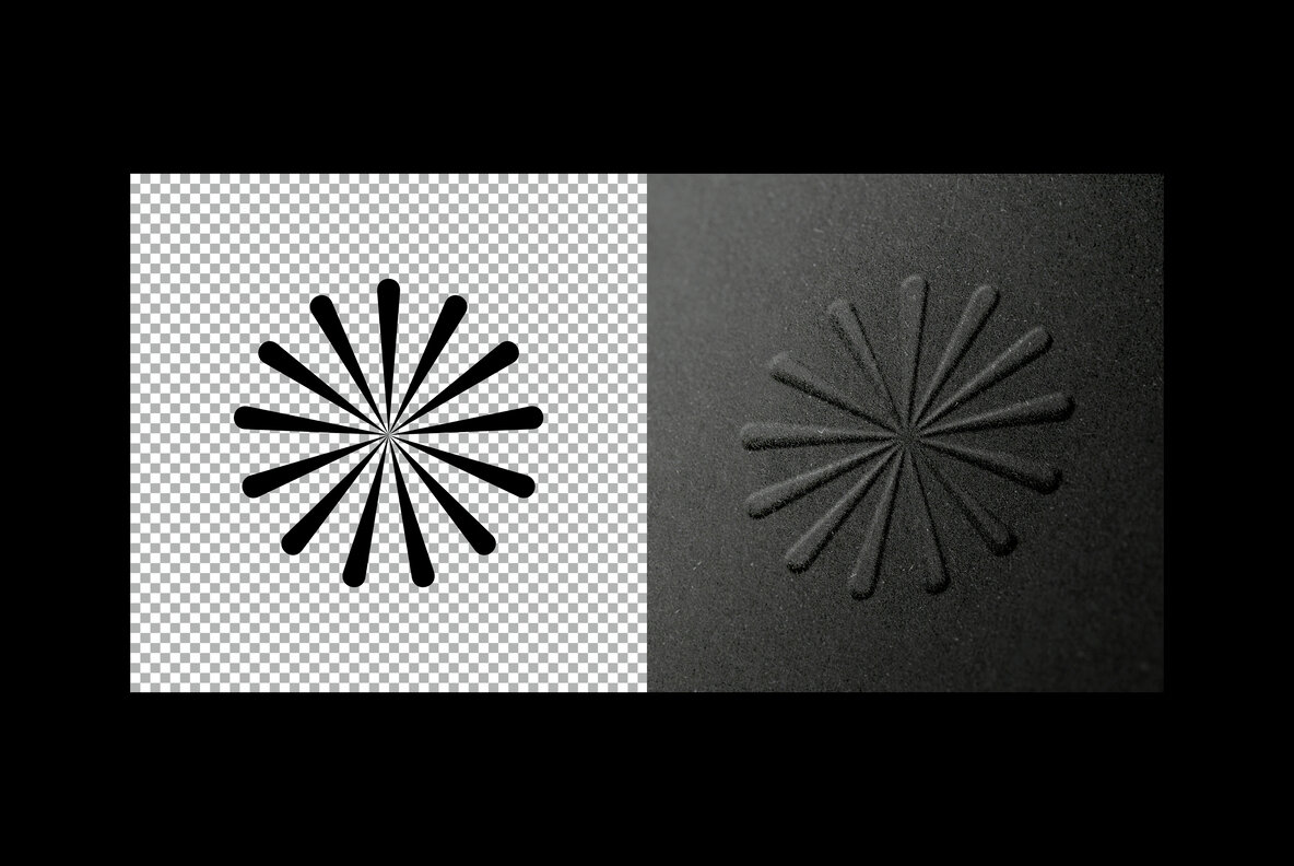 Embossed Paper Close Up Mockup 4