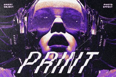 Y2K Retro Risoprint Photo Effect