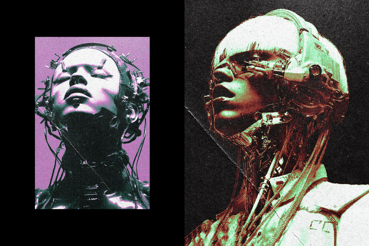 Y2K Retro Risoprint Photo Effect 4