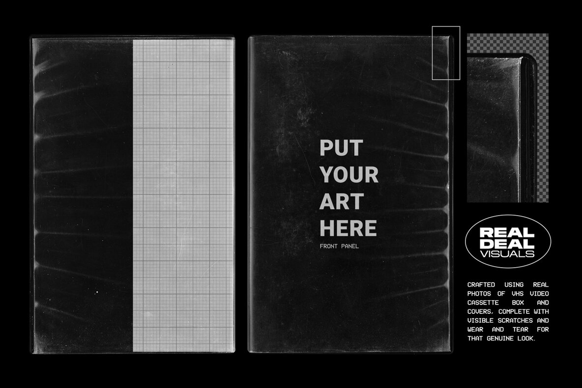 VHS Cassette Tape Case Mockup 8