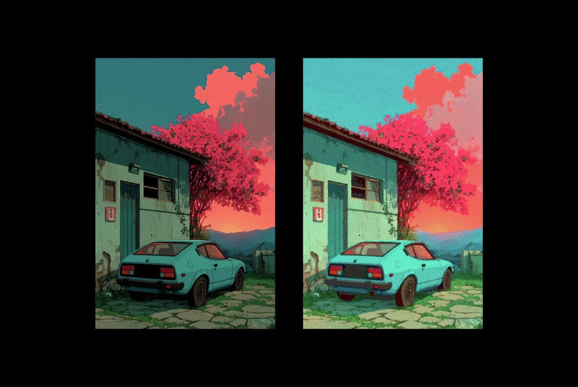 Retro Paper Print Effect 4